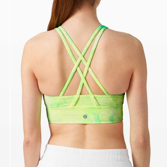 lululemon Energy Bra High Neck Long Line Shibori, good condition - Picture 3 of 7